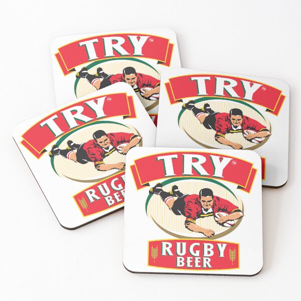 Item preview, Try Rugby Beer Player Diving Vintage Logo designed and sold by Jengvbc.