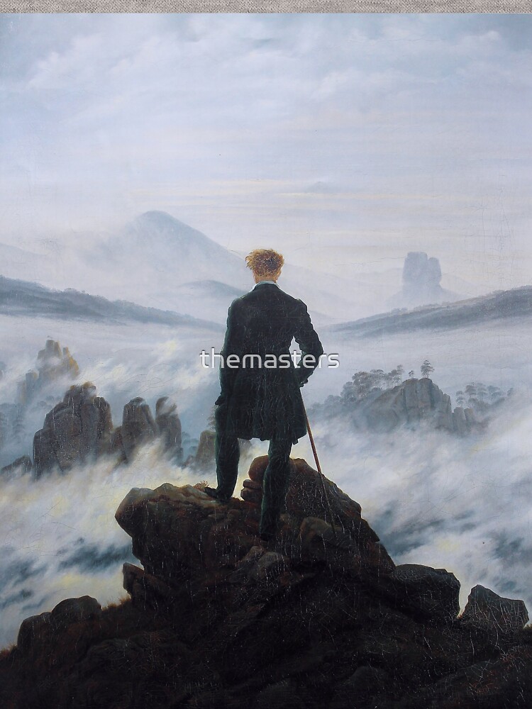 Wanderer above the Sea of Fog - Caspar David Friedrich Lightweight Hoodie  for Sale by themasters