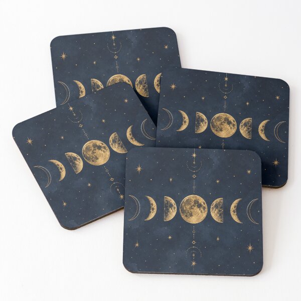 Item preview, Celestial Gold & Midnight Moon Phase designed and sold by teemix.