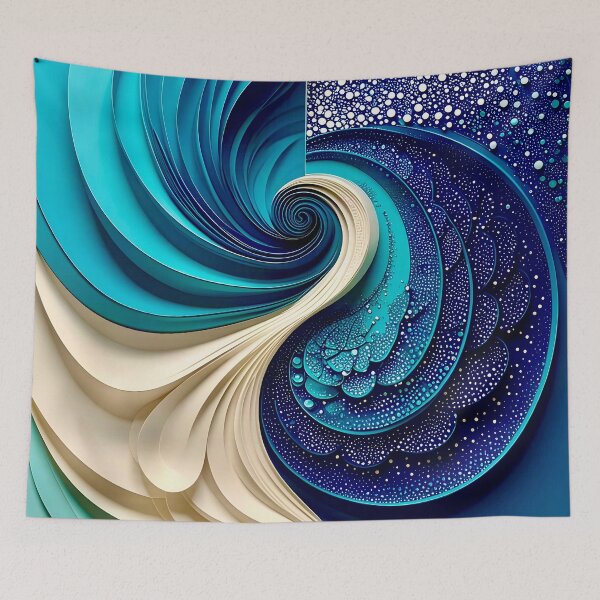 Item preview, Swirling Ocean and Sand Patterns designed and sold by Vicky Brago-Mitchell®.