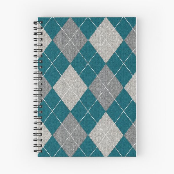 Item preview, Classic Teal and Grey Argyle Knit Pattern designed and sold by zenjiinspired.