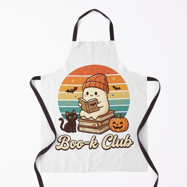 Item preview, Boo-k Club Cute Ghost Reading Halloween Retro Vintage Kids T-Shirt designed and sold by DIRTYSKETCHH.