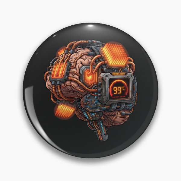 Item preview, Cyberpunk Brain Overheating GPU Tech Humor designed and sold by SplashTastic.