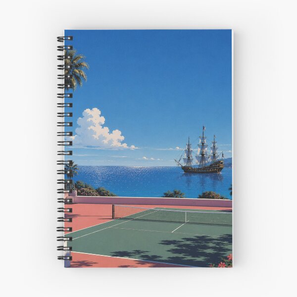Item preview, Hiroshi Nagai Tennis Court Pirate ship cove Large poster designed and sold by SteakSwauce.