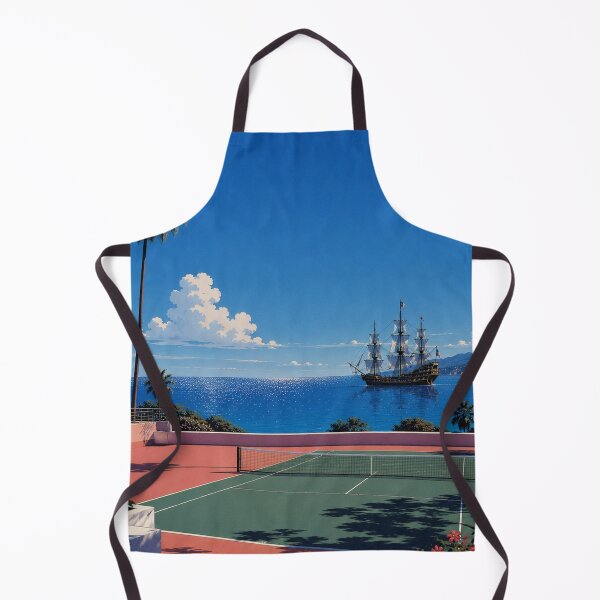 Item preview, Hiroshi Nagai Tennis Court Pirate ship cove Large poster designed and sold by SteakSwauce.