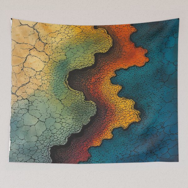 Item preview, Lost life flows into a splendor of color. designed and sold by Mianku | Für das Leben.
