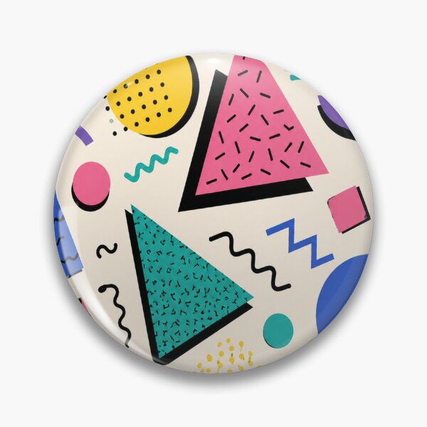 Item preview, Colorful Memphis Geometric Collage 80s Retro Abstract Pattern designed and sold by teemix.