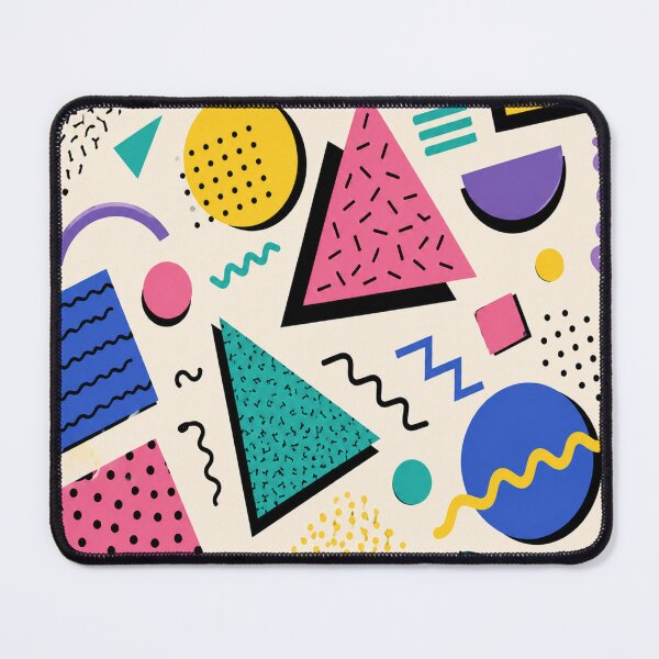 Item preview, Colorful Memphis Geometric Collage 80s Retro Abstract Pattern designed and sold by teemix.