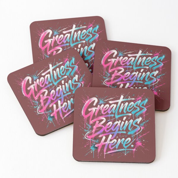 Item preview, Greatness Begins Here designed and sold by Geordesign.