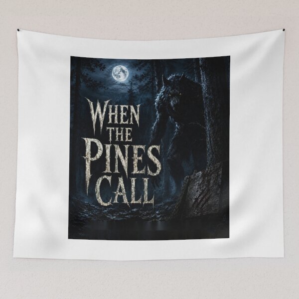 Item preview, When the Pines Call — Werewolf Forest Horror designed and sold by PghArt.
