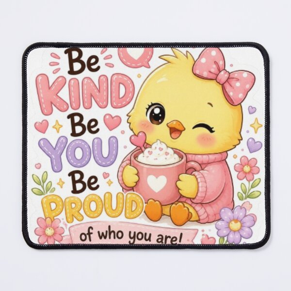Item preview, Cute Kawaii Chick Sticker | Be Kind Be You Be Proud | Baby Chick Sticker | Pastel Animal Art designed and sold by Vegasstickers.