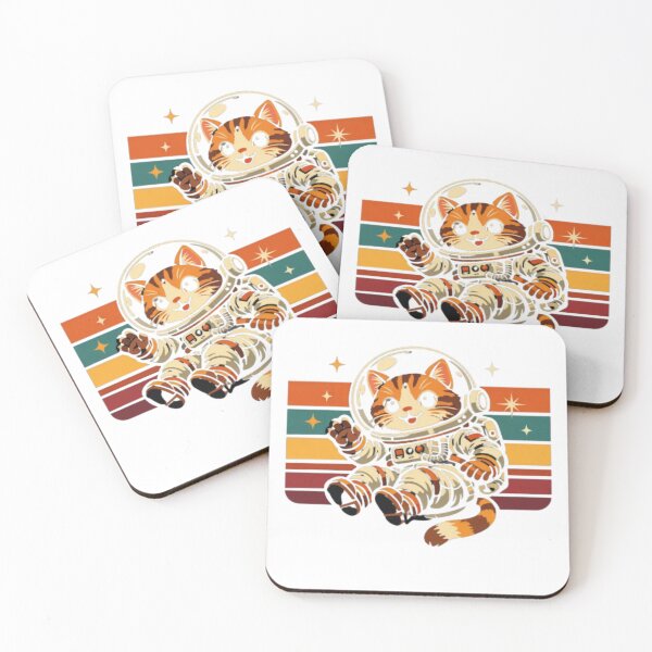 Item preview, Vintage Retro Space Cat Astronaut Illustration designed and sold by @VIRAT DESIGNER@.