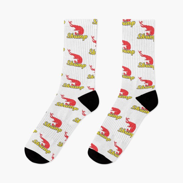Item preview, Red Prawn Seafood Graphic Yellow Typography designed and sold by Jengvbc.