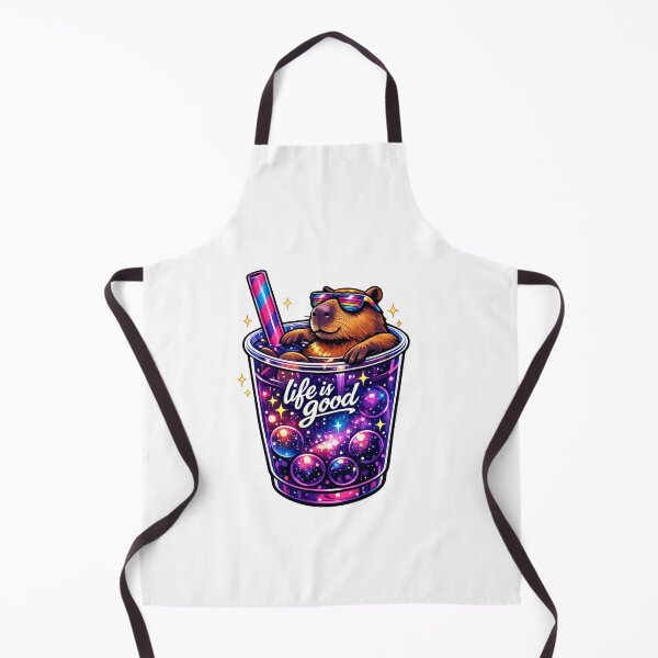 Item preview, Cosmic Capybara Boba Tea Cute Space Galaxy Aesthetic designed and sold by teemix.