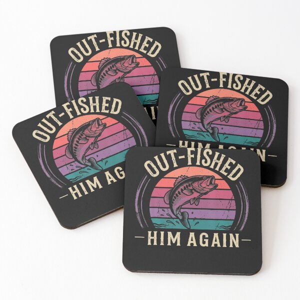 Item preview, Out-Fished Him Again Funny Bass Fishing Vintage Humor designed and sold by JamesCrArt.