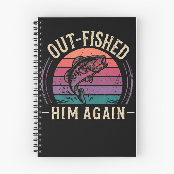 Item preview, Out-Fished Him Again Funny Bass Fishing Vintage Humor designed and sold by JamesCrArt.