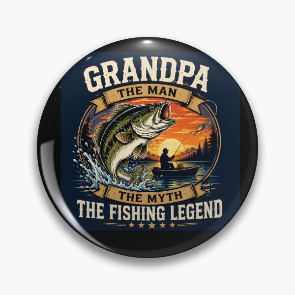 Item preview, Grandpa, The Man, The Myth, The Fishing Legend designed and sold by Myra365Art.