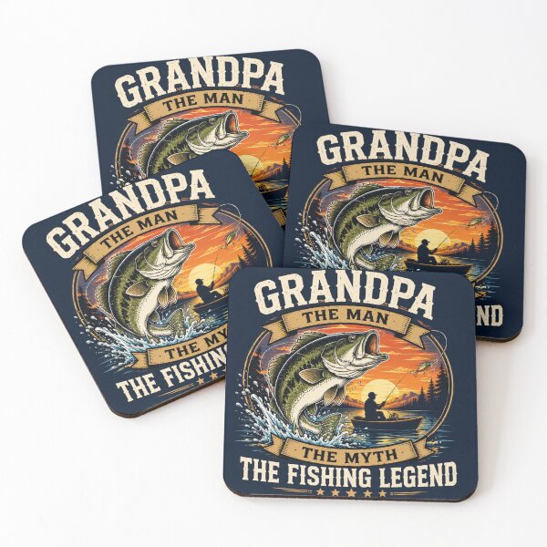 Item preview, Grandpa, The Man, The Myth, The Fishing Legend designed and sold by Myra365Art.