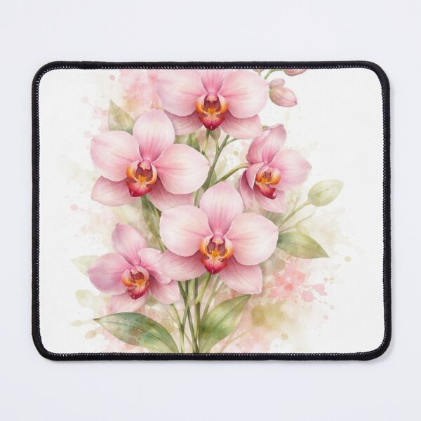 Item preview, Pink Phalaenopsis Moth Orchid Watercolour Bouquet Print designed and sold by EcologicoolShp.