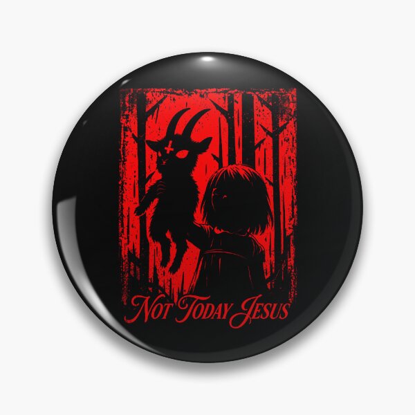 Item preview, Not Today Jesus Shirt Funny Baphomet Dark Humor Goth designed and sold by JamesCrArt.