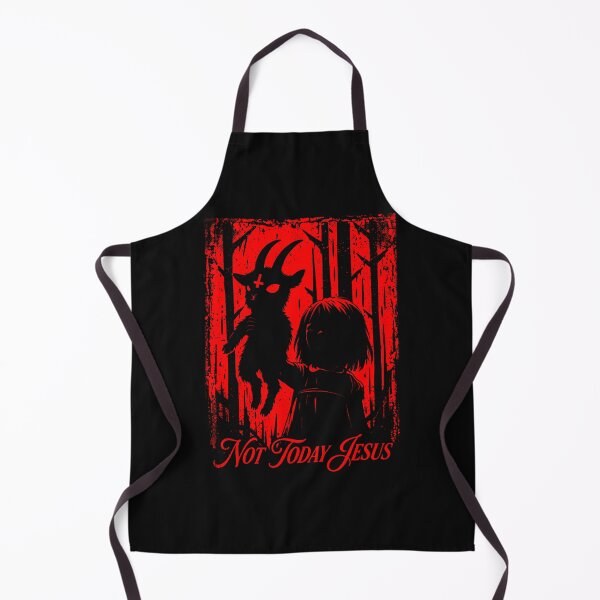 Item preview, Not Today Jesus Shirt Funny Baphomet Dark Humor Goth designed and sold by JamesCrArt.