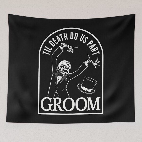 Item preview, Groom Bride Til Death Do Us Part Skeleton Halloween Matching designed and sold by JamesCrArt.