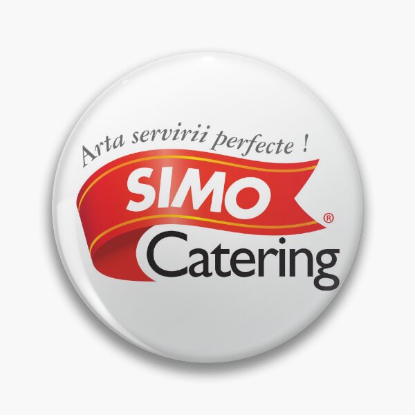 Item preview, SIMO Catering Red Banner Crest Ribbon Logo designed and sold by Jengvbc.