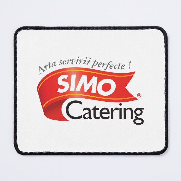 Item preview, SIMO Catering Red Banner Crest Ribbon Logo designed and sold by Jengvbc.