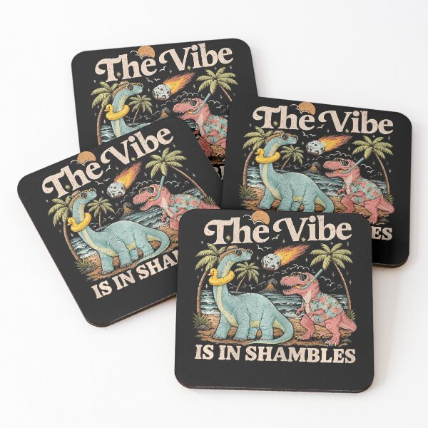 Item preview, The Vibe Is In Shambles Dinosaur Mental Health Awareness designed and sold by JamesCrArt.