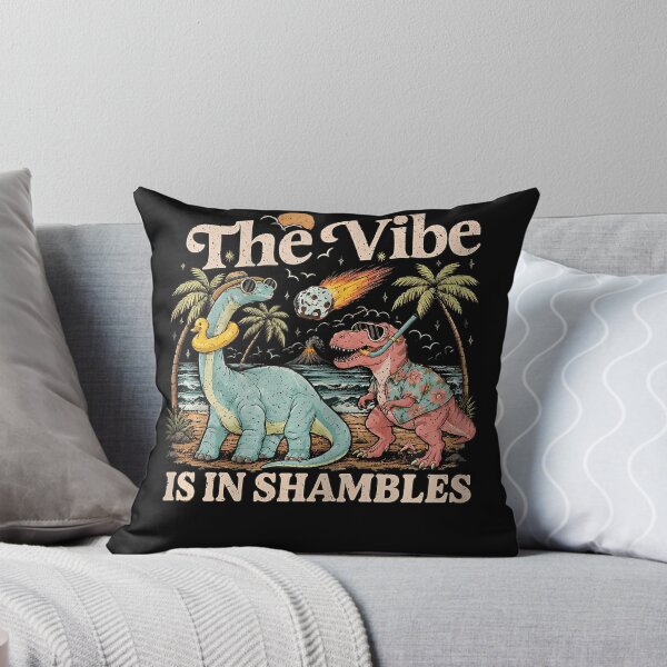 Item preview, The Vibe Is In Shambles Dinosaur Mental Health Awareness designed and sold by JamesCrArt.