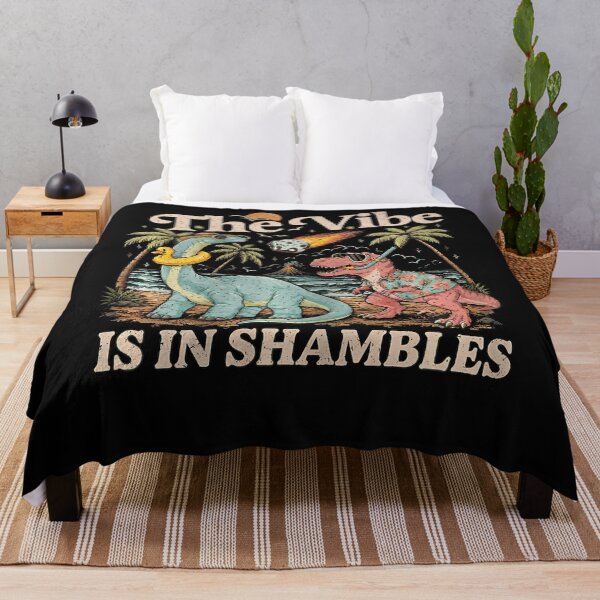 Item preview, The Vibe Is In Shambles Dinosaur Mental Health Awareness designed and sold by JamesCrArt.