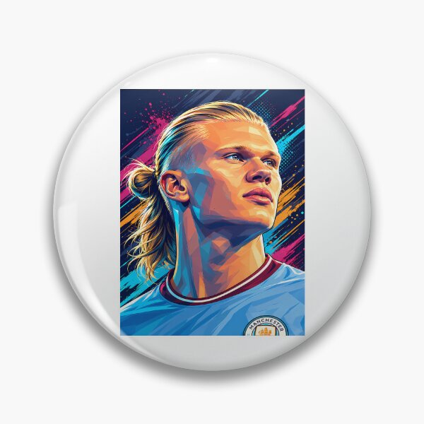 Item preview, Erling Haaland Pop Art Portrait designed and sold by HempressBeads.
