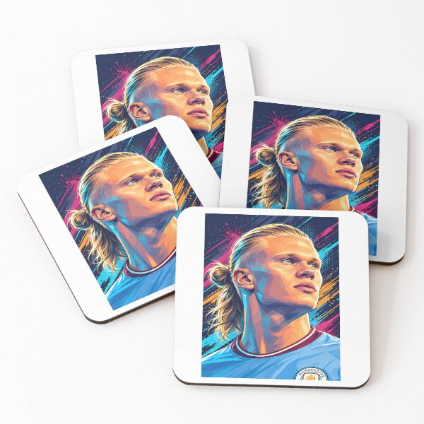 Item preview, Erling Haaland Pop Art Portrait designed and sold by HempressBeads.
