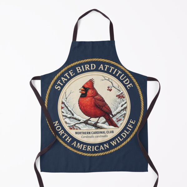 Item preview, State Bird Attitude Cardinal Humor Badge designed and sold by CalmCapy Co.