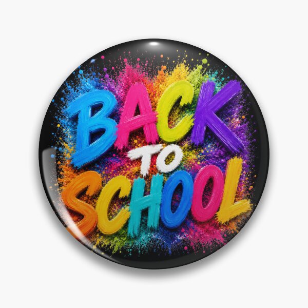 Item preview, Back To School Colorful Paint Splash Typography Design designed and sold by GibasVisuals.
