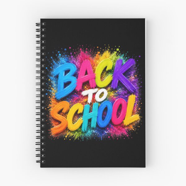 Item preview, Back To School Colorful Paint Splash Typography Design designed and sold by GibasVisuals.