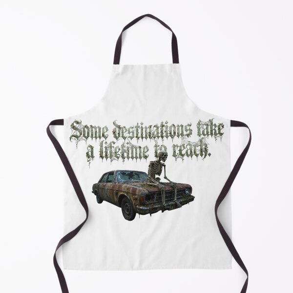 Item preview, Some Destinations Take A Lifetime To Reach Dark Gothic Skeleton Graphic Sticker designed and sold by zenithdecalco.