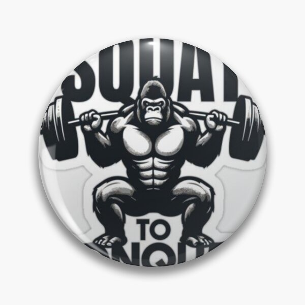 Item preview, Squat to Conquer – Gorilla Strength Motivation designed and sold by Kushwaha18.