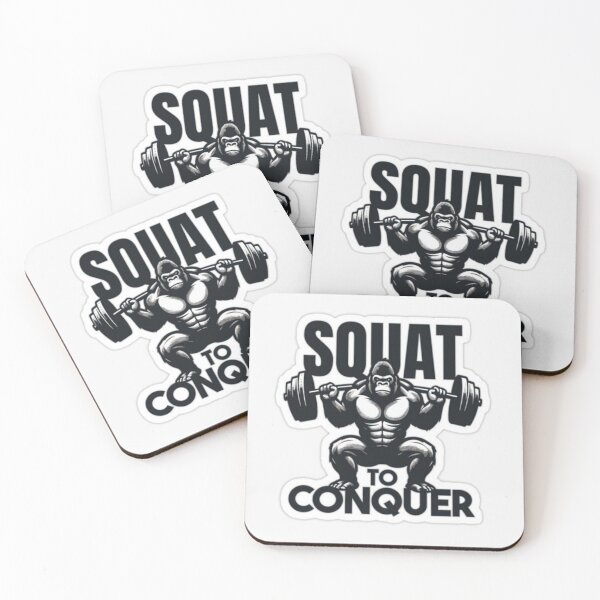 Item preview, Squat to Conquer – Gorilla Strength Motivation designed and sold by Kushwaha18.