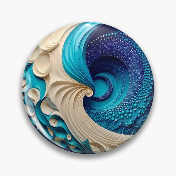 Item preview, Intricate Blue and White Swirl designed and sold by Vicky Brago-Mitchell®.