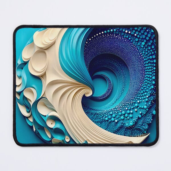 Item preview, Intricate Blue and White Swirl designed and sold by Vicky Brago-Mitchell®.