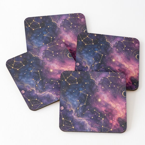 Item preview, Cosmic Nebula & Golden Constellations designed and sold by teemix.