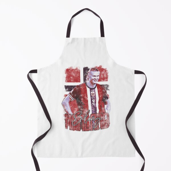 Item preview, Erling Haaland Norway National Team Vintage Striker Art designed and sold by HempressBeads.