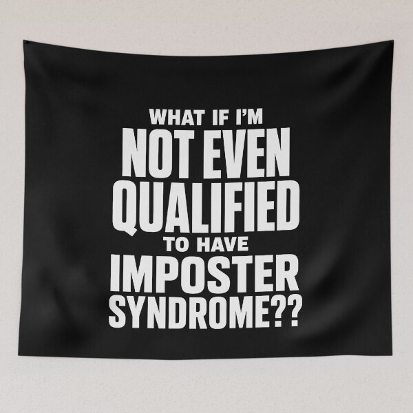 Item preview, Funny Not Qualified For Imposter Syndrome Funny Quote Art designed and sold by elderberry.