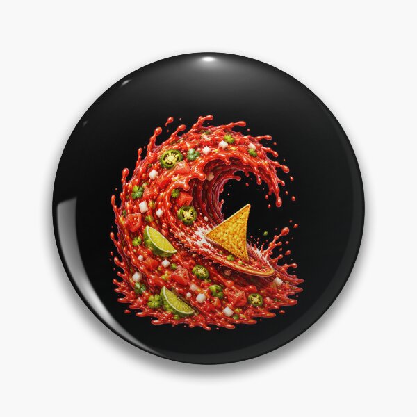 Item preview, Tortilla Chip Riding a Spicy Salsa Wave designed and sold by elderberry.