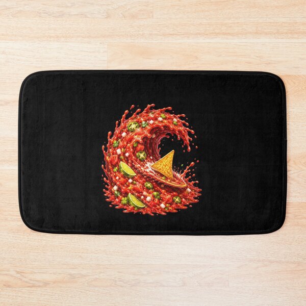Item preview, Tortilla Chip Riding a Spicy Salsa Wave designed and sold by elderberry.