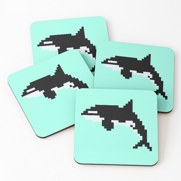 Item preview, Pixel Orca Whale designed and sold by AbrahamicDesign.
