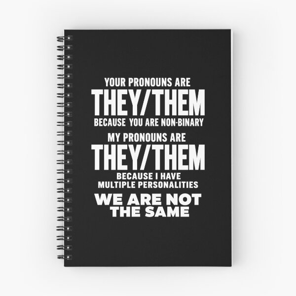 Item preview, Funny They Them Multiple Personalities Pronouns Meme Art designed and sold by elderberry.