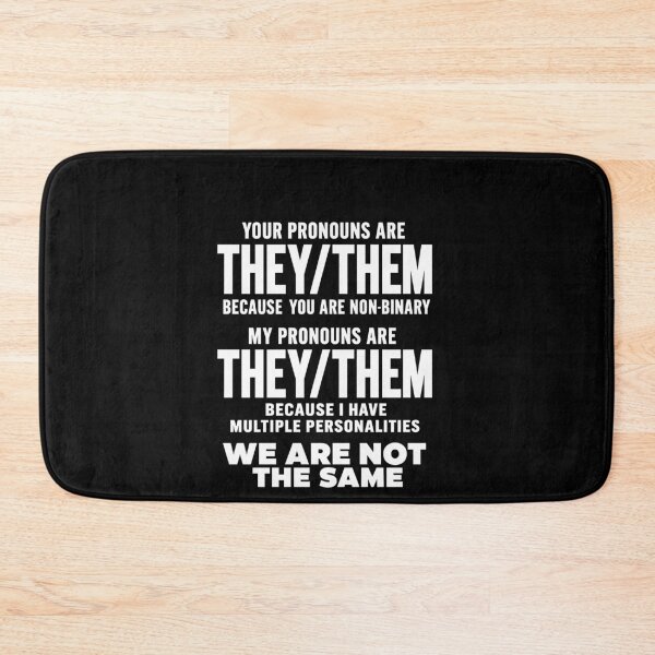 Item preview, Funny They Them Multiple Personalities Pronouns Meme Art designed and sold by elderberry.