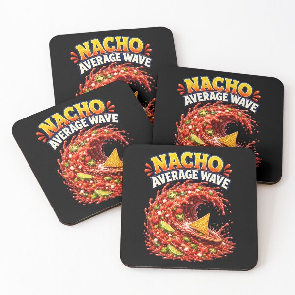 Item preview, Nacho Average Wave Tortilla Chip Surf Joke designed and sold by elderberry.